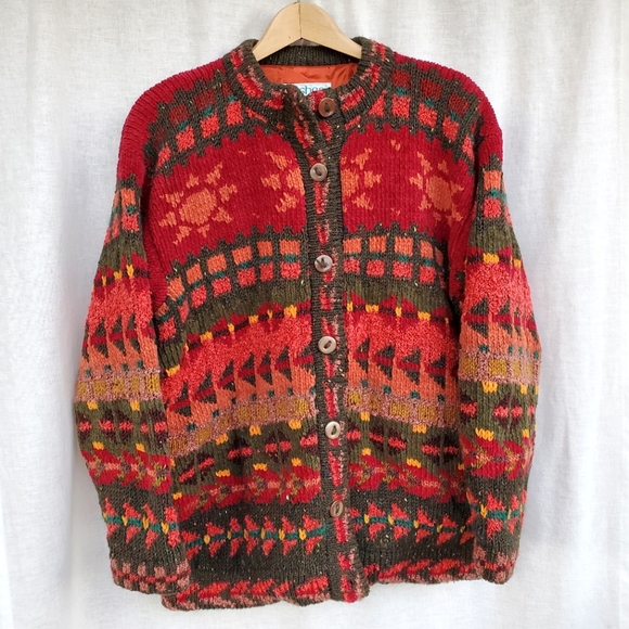 Shee Jackets & Blazers - Vintage Shee Wool Mohair Sweater Jacket